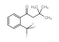 3,3-DIMETHYL-2'-TRIFLUOROMETHYLBUTYROPHENONE结构式