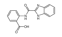 2-(1H-benzimidazole-2-carbonylamino)benzoic acid Structure