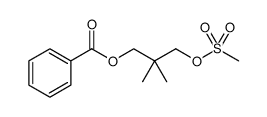 1,3-Propanediol, 2,2-dimethyl-, 1-benzoate 3-methanesulfonate Structure