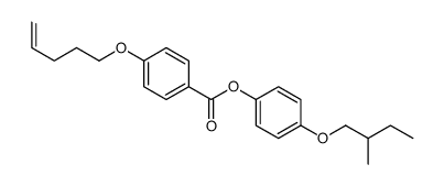 [4-(2-methylbutoxy)phenyl] 4-pent-4-enoxybenzoate结构式