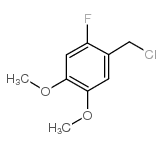 2-氟-4,5-二甲氧基苄基氯结构式
