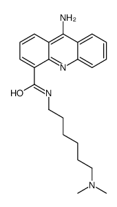 9-Amino-N-(6-(dimethylamino)hexyl)-4-acridinecarboxamide结构式