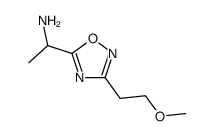 1-[3-(2-methoxyethyl)-1,2,4-oxadiazol-5-yl]ethanamine结构式