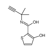 3-hydroxy-N-(2-methylbut-3-yn-2-yl)thiophene-2-carboxamide结构式