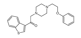 1-(1-benzothiophen-3-yl)-2-[4-(2-phenoxyethyl)piperazin-1-yl]ethanone Structure