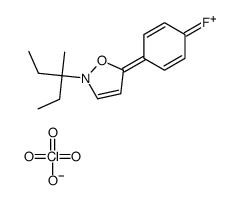 5-(4-fluorophenyl)-2-(3-methylpentan-3-yl)-1,2-oxazol-2-ium,perchlorate结构式
