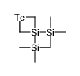 trimethyl-(3-trimethylsilyl-1,3-tellurasiletan-3-yl)silane Structure