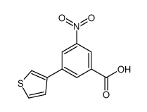 3-nitro-5-thiophen-3-ylbenzoic acid结构式