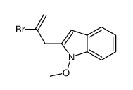 2-(2-bromoprop-2-enyl)-1-methoxyindole结构式