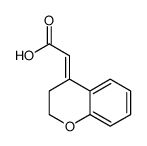 2-(2,3-dihydrochromen-4-ylidene)acetic acid结构式
