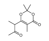 2,2,5-trimethyl-6-(3-oxobutan-2-yl)-1,3-dioxin-4-one Structure