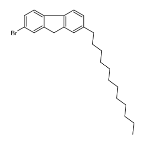 2-bromo-7-dodecyl-9H-fluorene结构式