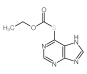 Purine-6-thiol, ethyl carbonate structure