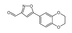 3-Isoxazolecarboxaldehyde, 5-(2,3-dihydro-1,4-benzodioxin-6-yl) Structure
