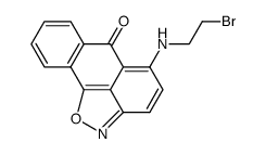 5-(β-Bromoethylamino)anthra(1,9-cd)-6-isoxazolone结构式