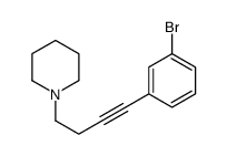 1-[4-(3-bromophenyl)but-3-ynyl]piperidine结构式