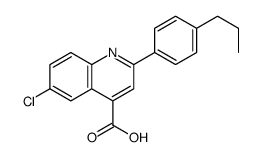6-chloro-2-(4-propylphenyl)quinoline-4-carboxylic acid Structure