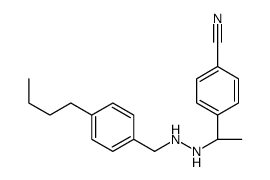 4-[(1S)-1-[2-[(4-butylphenyl)methyl]hydrazinyl]ethyl]benzonitrile Structure