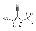 5-amino-3-(trichloromethyl)-1,2-oxazole-4-carbonitrile Structure