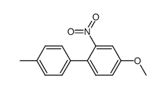 4-methoxy-4'-methyl-2-nitrobiphenyl Structure