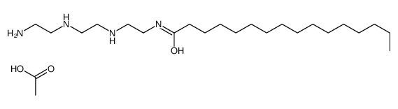 N-[2-[[2-[(2-aminoethyl)amino]ethyl]amino]ethyl]palmitamide monoacetate结构式