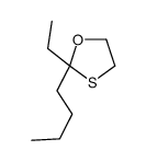 2-butyl-2-ethyl-1,3-oxathiolane Structure