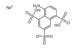 8-aminonaphthalene-1,3,5-trisulphonic acid, sodium salt结构式