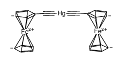 bis(ferrocenyl acetylide)mercury Structure