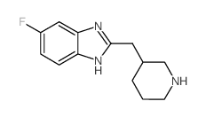 6-fluoro-2-(piperidin-3-ylmethyl)-1H-benzimidazole Structure