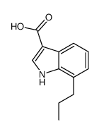 7-propyl-1H-indole-3-carboxylic acid Structure