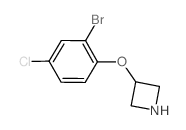 3-(2-Bromo-4-chlorophenoxy)azetidine Structure