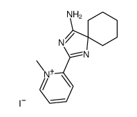 2-(4-Amino-1,3-diaza-spiro[4.5]deca-1,3-dien-2-yl)-1-methyl-pyridinium; iodide Structure