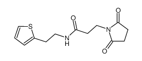 N-(2-thienylethyl)-3-succinimidopropionamide Structure