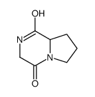 (R)-hexahydropyrrolo[1,2-a]pyrazine-1,4-dione Structure