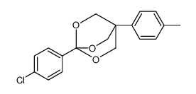 4-(4-chlorophenyl)-1-(4-methylphenyl)-3,5,8-trioxabicyclo[2.2.2]octane结构式