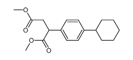 dimethyl 2-(4-cyclohexylphenyl)succinate结构式