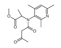 methyl (2S)-2-[3-oxobutanoyl-(2,4,6-trimethylpyridin-3-yl)amino]propanoate Structure