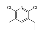 3,5-diethyl-2,6-dichloro-pyridine Structure