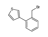 3-[2-(bromomethyl)phenyl]thiophene Structure
