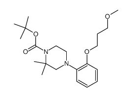 4-[2-(3-methoxypropoxy)phenyl]-2,2-dimethylpiperazine-1-carboxylic acid t-butyl ester Structure