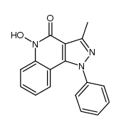 5-Hydroxy-3-methyl-1-phenyl-pyrazolo[4,3-c]quinolin-4(5H)-one Structure