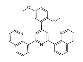 4-(2,5-dimethoxyphenyl)-2,6-di(quinolin-8-yl)pyridine Structure