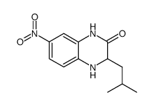 3-isobutyl-7-nitro-3,4-dihydro-1H-quinoxalin-2-one Structure