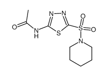 1-(acetylamino-[1,3,4]thiadiazole-2-sulfonyl)-piperidine Structure