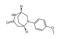 (1S,5S)-6-(4-methoxyphenyl)-2,6-diazabicyclo[3.2.2]nonan-3-one Structure