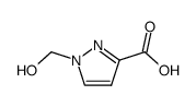 1(2)-hydroxymethyl-3(5)-pyrazolecarboxylic acid Structure