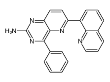 4-phenyl-6-(quinolin-8-yl)pyrido[3,2-d]pyrimidin-2-ylamine Structure