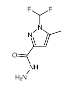 1-(Difluoromethyl)-5-methyl-1H-pyrazole-3-carbohydrazide Structure