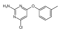 2-amino-4-(m-tolyloxy)-6-chloropyrimidine Structure