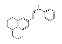 9-Julolidinecarboxaldehyde phenylhydrazone结构式